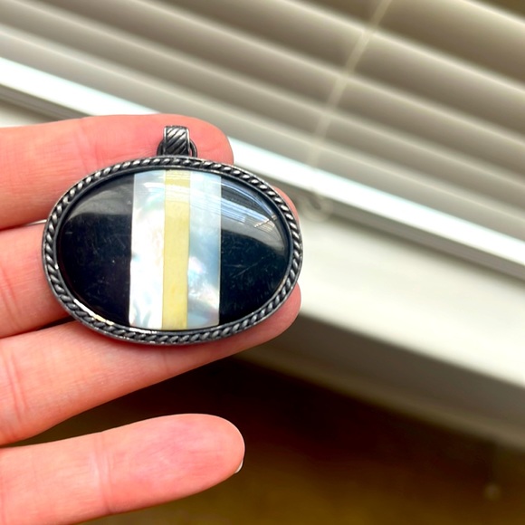 Monet charm for a necklace heavy silver - Picture 1 of 2